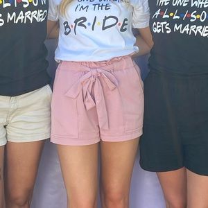 Pink dressy shorts